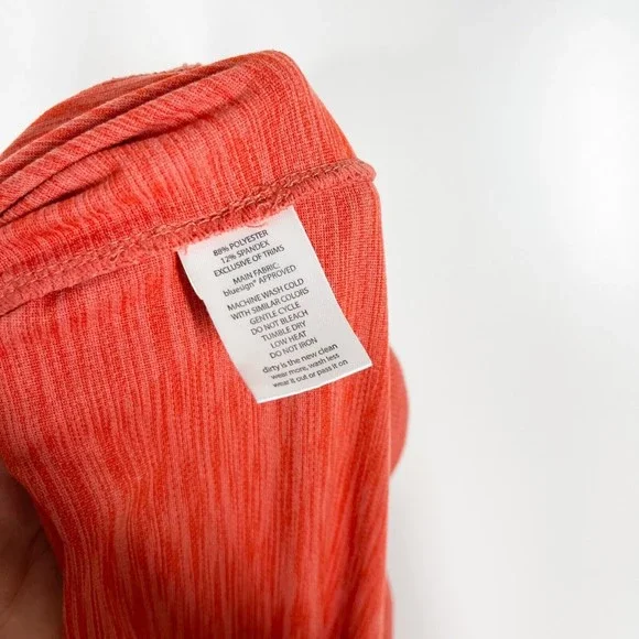 Toad & Co Tech Tomboy Cap Sleeve Dress Women’s Orange Side Pockets V-Neck Medium - Picture 6 of 7